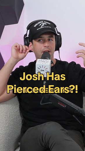 Did you know that Josh has his ears pierced? | cubic zirconia earrings