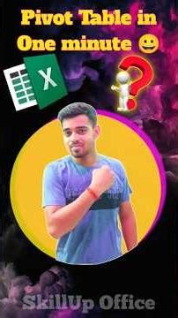 pivot Table in Excel #excel #excelformula