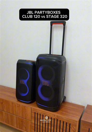 Comparing JBL PARTYBOXES Stage 320 and Club 120