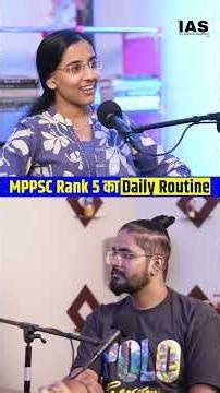 MPPSC Topper ka Secret Schedule 🔥 Harshita Dave | Indian Aspirant Show