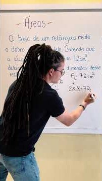 A área do retângulo revela as medidas! | Problema com equação do 2º grau