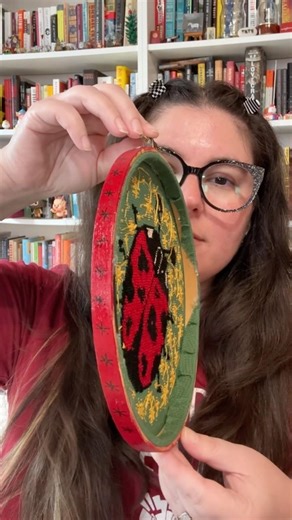 Reveal of my cross stitch “That’s My Ladybug”!