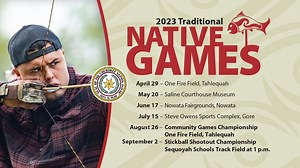We kicked off the 2023 Traditional Native Games last weekend in Tahlequah! 🏹🥍❤️ Join us for the next rounds of Traditional Games qualifiers at a location near you! ➡️ Saturday, May 20 - Saline Courthouse Museum in Rose ➡️ Saturday, June 17 - Nowata Fairgrounds ➡️ Saturday, July 15 - Steven Owens Sports Complex in Gore All games are open to the public and are at no cost to the players or audience. For more information or to contact a coordinator, visit: https://thecherokeeholiday.com/community-