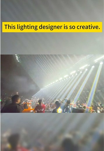 This lighting designer is so creative.#stagelight #beamlamp #lighting #lightshow