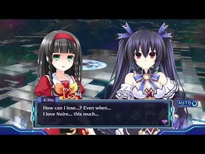 Megadimension Neptunia VII Noire vs K-Sha battle of Love