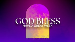 Gradient Arches - God Bless - Title Graphics