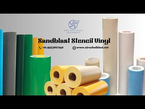 Sandblast Stencil Vinyl for Sale | 3m Vinyl Stencil for Sandblasting - Airo Shot Blast Equipments