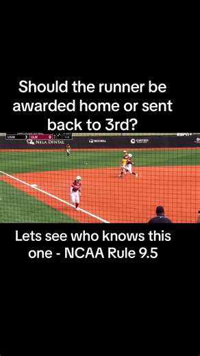 Softball Umpire Controversial Call: Interference or Clean Play?