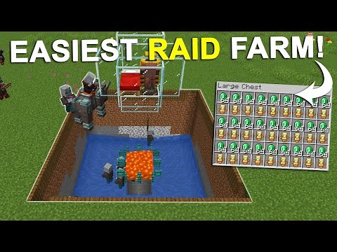 Minecraft EASY Raid Farm BEST DESIGN For Insane Loot 1.21.4 Tutorial