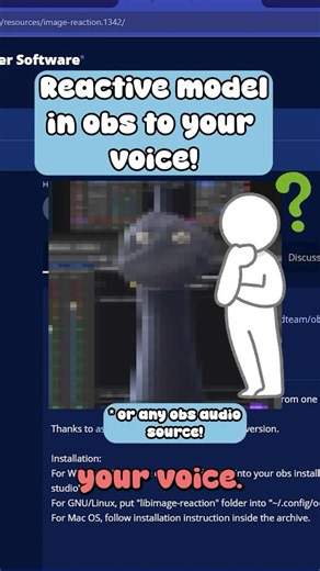 How to get a voice reactive png in OBS #vtuber #pngtuber