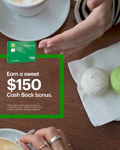Earn a $150 Cash Back bonus and unlimited 2x rewards with the TD Double Up℠ Credit Card. | TD