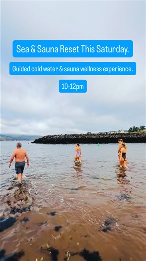 Thinking about trying cold water dipping but don’t fancy going it alone? This is the perfect chance. Our Sea & Sauna Reset is a guided wellness experience designed to help you embrace contrast therapy safely and with support. You’ll be part of a friendly, welcoming group — breathing together, dipping together, and warming up in the sauna afterwards. It’s not about how long you stay in the water, it’s about showing up, sharing the experience, and leaving feeling stronger, calmer, and more connect