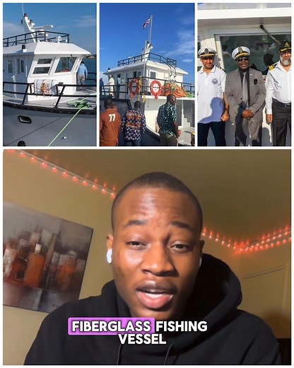 9.8K views · 367 reactions | Liberia’s first-ever fiberglass fishing vessel has officially arrived! ⚓ At 23 meters long with a 200-ton capacity, this modern boat uses advanced coated plastic tech — stronger, low maintenance, and built to last.  According to NaFAA, it’ll be used to fish right here for the Liberian market.  | Teens Liberian Radar | Facebook