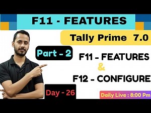 Tally Prime || Features & Configuration most important || Part - 2 || NITISH ACADEMY || NITISH SIR