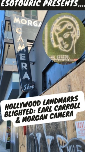 Hollywood Landmarks Blighted Earl Carroll Theatre and Morgan Camera... but not forever. It's working! The Earl Carroll Theatre is back on the market at $12M, with the to-be restored neon sign highlighted. Failure to complete this legally binding condition of Essex’ new development next door is why we sent out this newsletter in January 2024. https://esotouric.substack.com/earlcarroll #neonsign #neonsigns #signgeeks #oldhollywood #sunsetboulevard #lifeofashowgirl #thelifeofashowgirl #berylwallace
