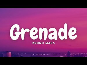 Bruno Mars - Grenade (Lyrics Video)