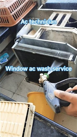 #shorts window ac washing service || #actechnician #acservicing ‪@COOLPOINT07‬