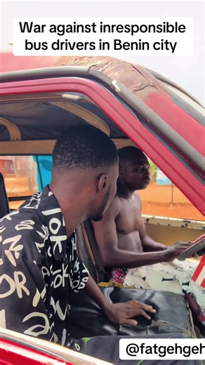 War against inresponsible bus drivers in Benin city #fyp | bus argument