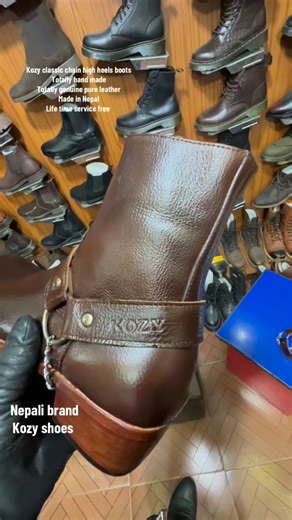 Purkuti Jani on Instagram: "kozy boots hand made made in Nepal 100% genuine pure leather 2 years warranty life time service free kozy comfortable stylish durable cash on delivery 🚚 all over Nepal with warranty card service centre kandaghari jutta Ghar order number WhatsApp 9841606236#durable #comfortable #kozy tiktok viralvideo 2yearswarranty kozyshoes allNepal delivery pureleather delivery pureleather foryou fyp stylish pureNepaliजुत्ता lifetimeservicefree"