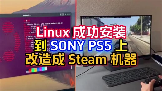 Linux 成功安装到 SONY PS5 上改造成 Steam 机器