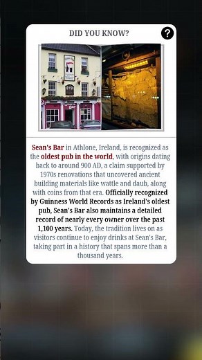 The Oldest Pub in the World🍺 | #fact #facts #shorts