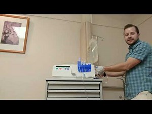 Baxter Peritoneal Dialysis Machine Set up