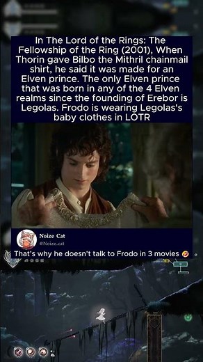 In The Lord of the Rings: The Fellowship of the Ring (2001), When Thorin gave Bilbo the Mithril