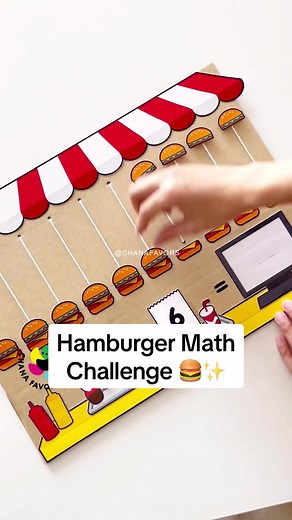 Hamburger Math Challenge Printable for Kids