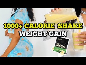 DRINK THIS SHAKE TO GAIN WEIGHT FAST | 1000 CALORIE SHAKE | GAIN WEIGHT FAST | SERIOUS MASS OPTIMUM