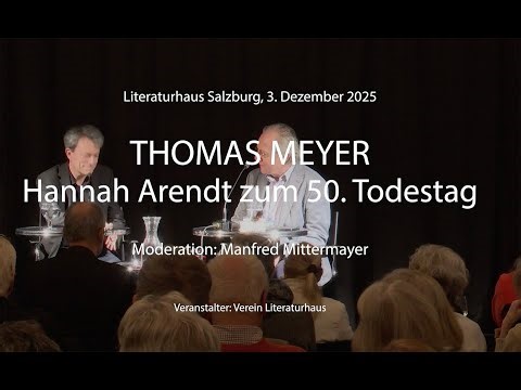 Thomas Meyer über Hannah Arendt