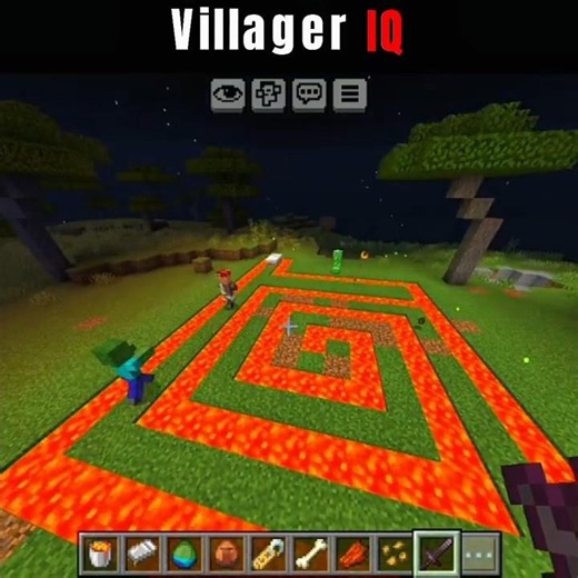 Minecraft But I Checked Villagers IQ 🤯😂 #minecraft #shorts