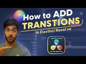 How to ADD TRANSITIONS in Davinci Resolve | Davinci Resolve Tutorials for Beginners