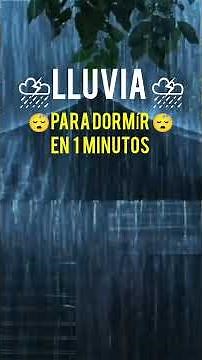 ⛈️Sonido De lluvia Para Dormir Pantalla Negra Sin Anuncios | Lluvia Para Consiliar El Sueño 😴