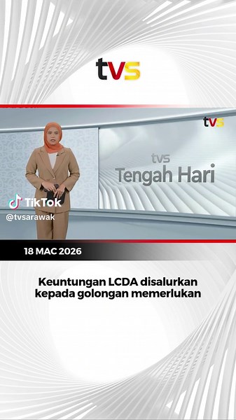 Lembaga Pembangunan dan Lindungan Tanah Sarawak (LCDA) mencatat prestasi kewangan memberangsangkan apabila meraih keuntungan bagi dua tahun berturut-turut sejak 2024. Kejayaan itu membolehkan agensi berkenaan menunaikan zakat melebihi RM2 juta dalam tempoh dua tahun tersebut bagi membantu golongan yang memerlukan. 📱 Strim live di tvsarawak.my atau di aplikasi TVS Inspire, MYTV Mana-Mana, Unifi TV dan Astro GO sekarang! Muat turun di App Store dan Play Store sekarang! #TVS122 #TVSNews #TVSarawak