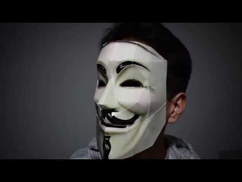 Máscara Guy Fawkes (V de Venganza) - ANONYMOUS | Papercraft Tutorial