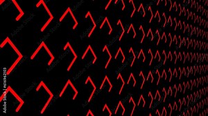 Red Right Square Brackets Symbol Moving Bracket Background Stock Video Effects VJ Loop Abstract Animation HD 2K 4K Stock Video