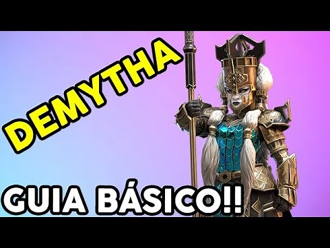 DEMYTHA | GUIA BASICO | MAESTRIAS, COMO EQUIPAR E ONDE USAR | Raid Shadow Legends