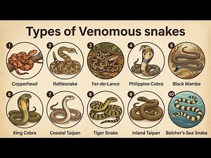 Types of Venomous Snakes | 10 Most Venomous Snakes in the World Documentary (Ranked)