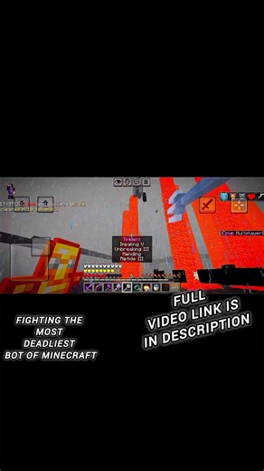 defeating most strongest bot in Minecraft #minecraft#pvp #speedrun#edit#viral#trending#mincraftpvp