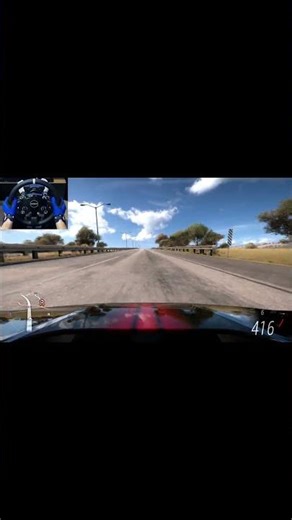 Hennessey Venom F5 at top speed on the highway | MOZA R9 #shorts #forzahorizon5 #gameplay #gaming