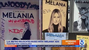 LA Metro buses with 'Melania' ads relocate due to vandalism concerns