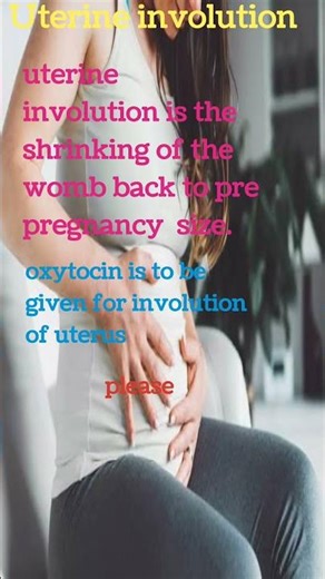 uterine involution #pregnant #nursing #