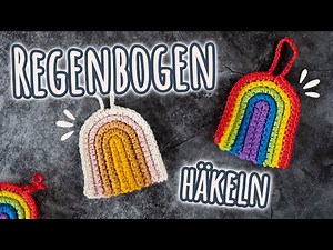 Ganz ohne Makramee! Boho REGENBOGEN HÄKELN