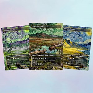 Oil Painting Style Triome Lands Proxy EDH Commander Full Art,mtg Proxy Commander Deck, Mtg Proxy Deck,land Pack - Etsy