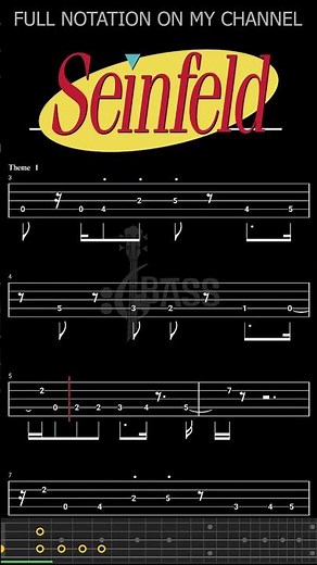 Seinfeld Theme 𝄢 Jonathan Wolff #chamisbass #basstabs
