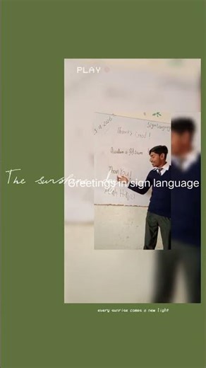 Greetings in Sign language|Special Education| Deaf students Speak through sign language