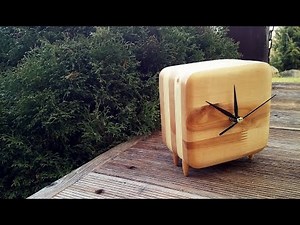 Making smooth wooden desk clock
