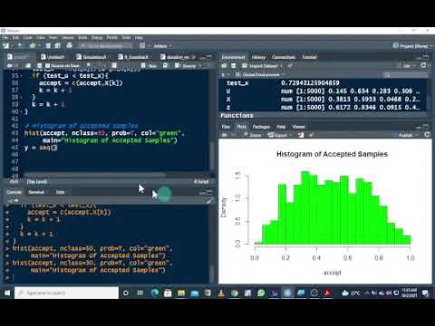 Acceptance-Rejection Method in R || (Methods of Generating Random Samples in R) ||