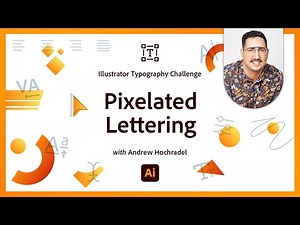 Retro Video Game Lettering | Illustrator Typography Challenge