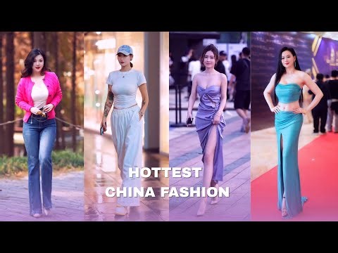 HOTTEST CHINESE BEAUTIFUL GIRL STREET FASHION STYLE OUTFIT 🔥🥀